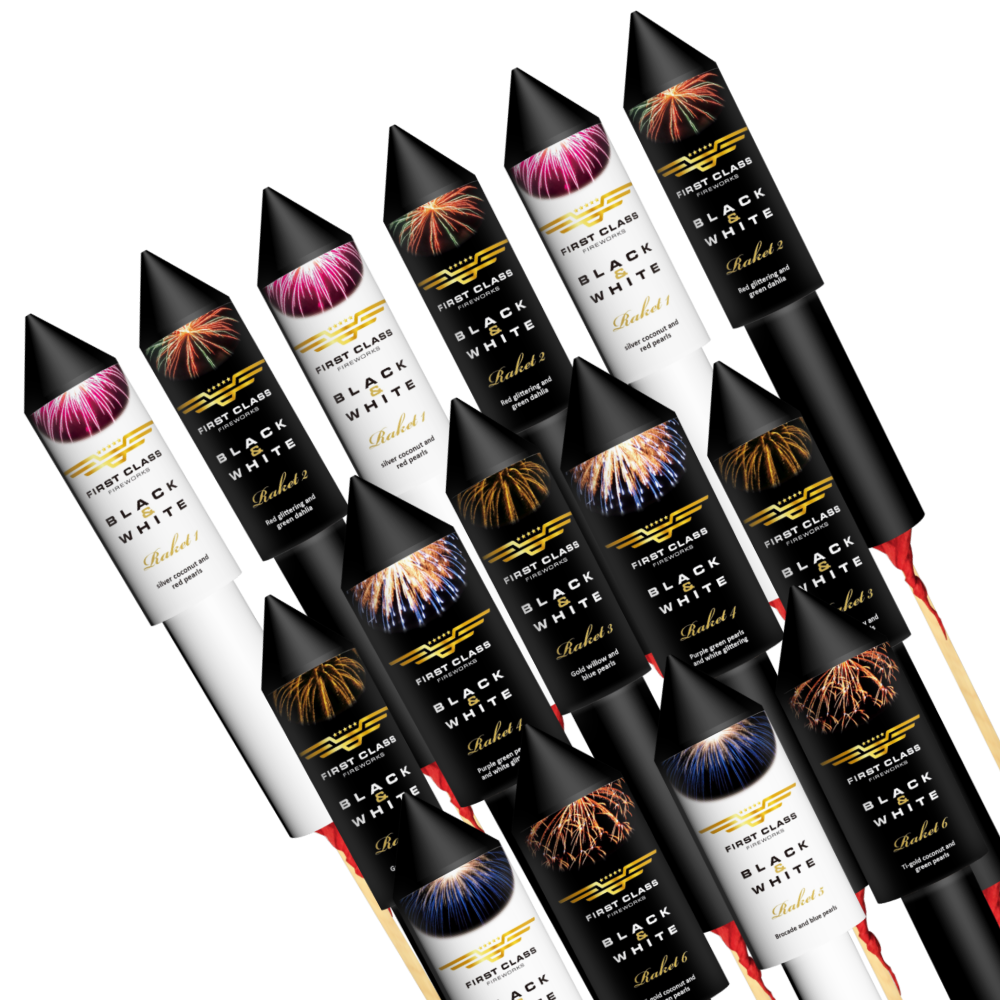 15 stk. raketsortiment